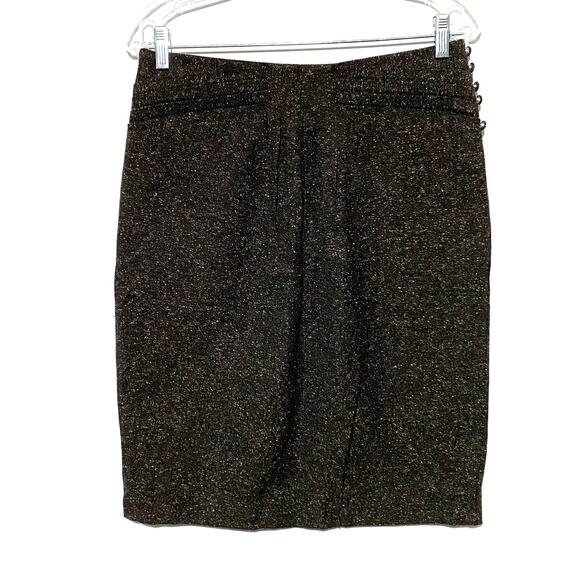 Worthington Brown Skirt Womens 10P 10 Petite Acrylic Blend Career Modest - Picture 1 of 9